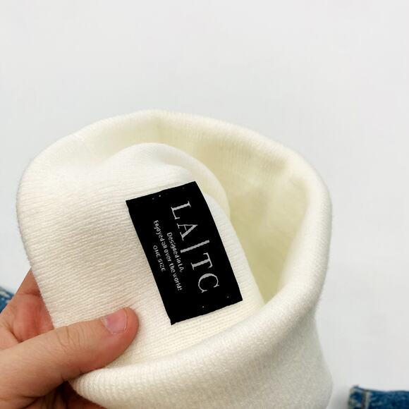 Bel - Air Racquet Club White & green beanie - Picture 4 of 4